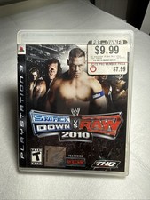 WWE SmackDown vs. Raw 2010 - PlayStation 3 - Clean Disc - Some Cover Art Damage