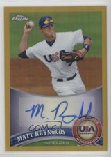2011 Topps Chrome Gold Refractor 47/50 Matt Reynolds #USABB18 Auto 3z8