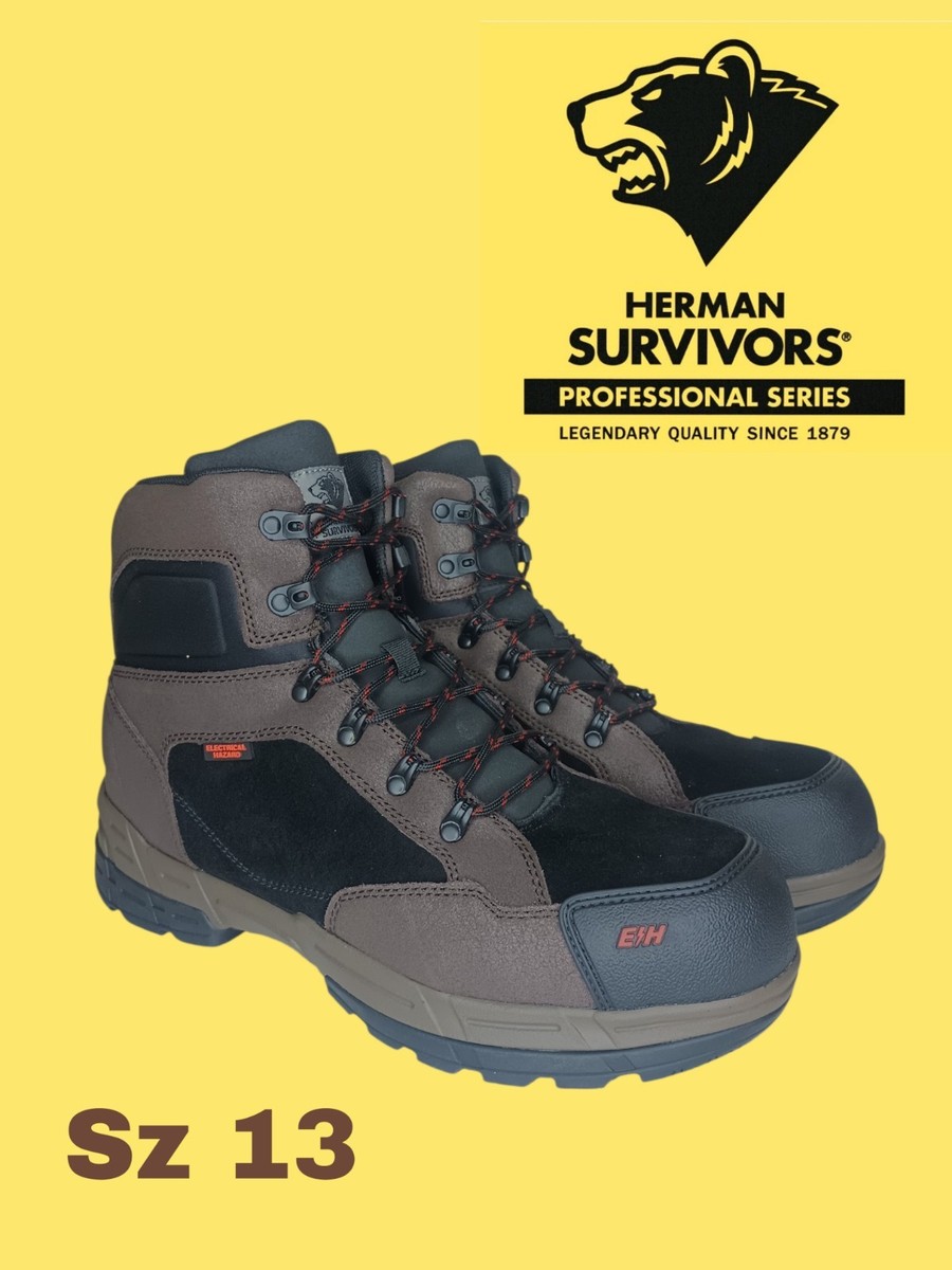 Herman Survivors Men\'s Zephyr Electrical Hazzard Steel Toe Boots (Sz 11 & 14) Herman Survivors Zephyr Work Boots - Steel Toe - Walmart.com main image 4