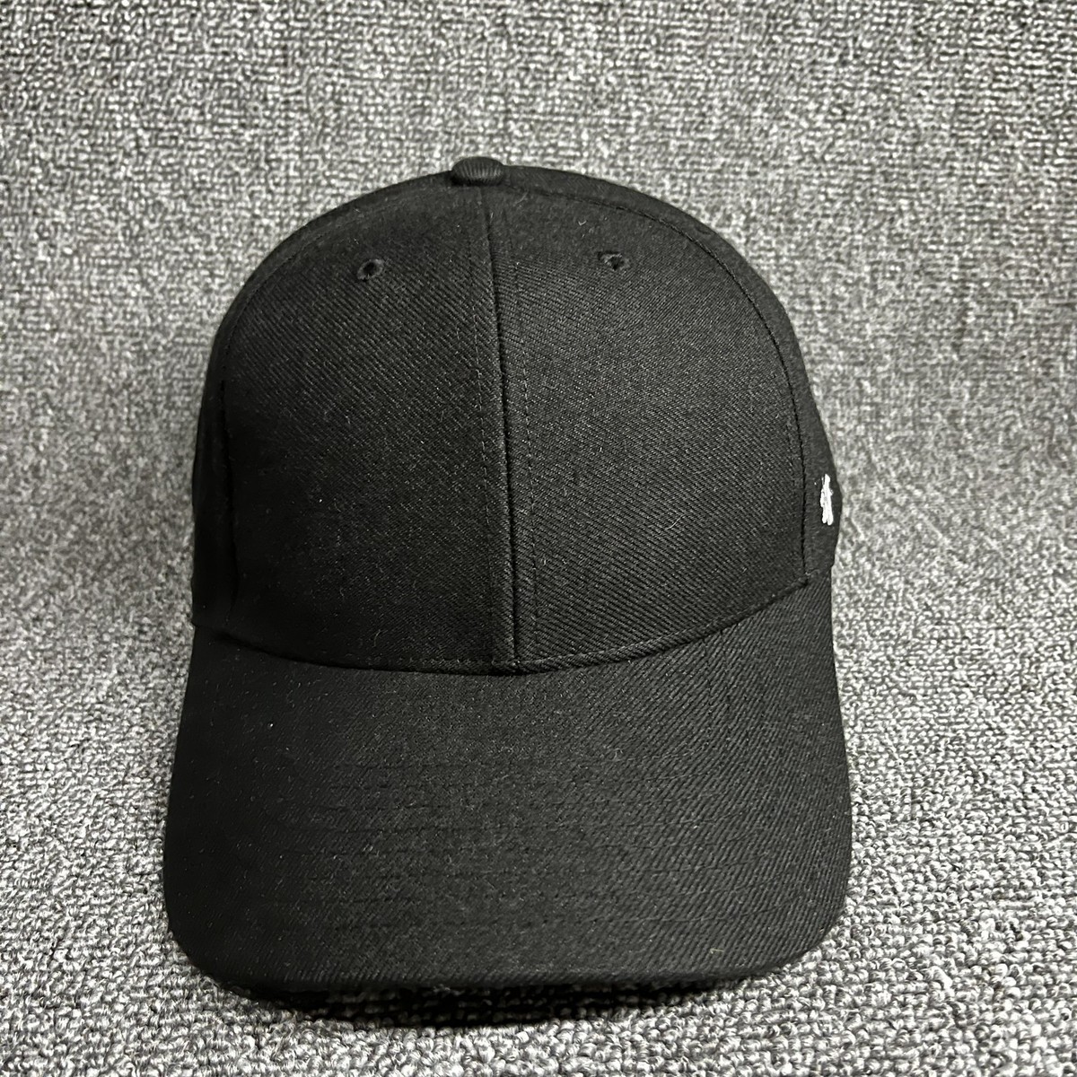 '47 Brand Blank MVP Hat Black Structured Adjustable Hook & Loop Baseball Cap