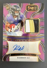 2024 Panini Select - Rookie Signature Memorabilia Rasheen Ali #RSM-RAI Purple...