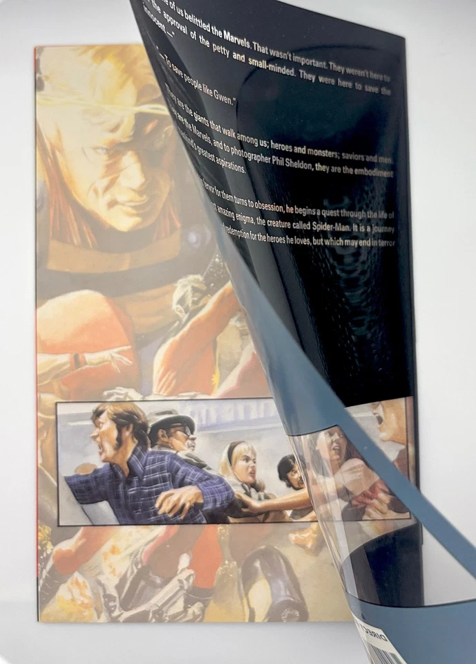 MARVELS #4 - Capa externa envolvente ACETATO por ALEX ROSS - 1994 Graphic Novel quase perfeita - Imagem 4 de 4