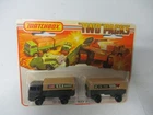 Matchbox Lesney Superfast Two Pack TP-15 Military Truck & Trailer- DRAB, carded