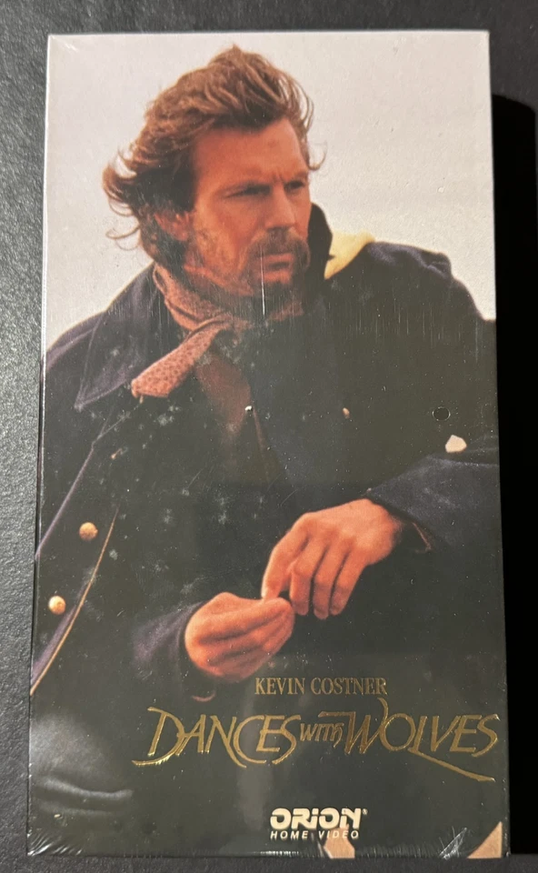 Dances With Wolves (Rare Factory Sealed VHS Screener Watermarks) Unique Box Art - Image 2 of 4