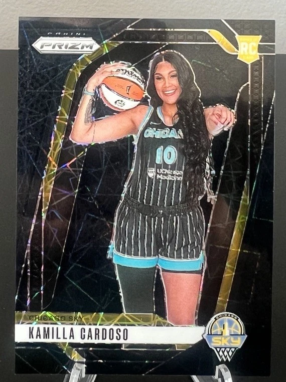 2024 WNBA Kamilla Cardoso RC Prizm Black Velocity SSP #'d to /39 Chicago Sky