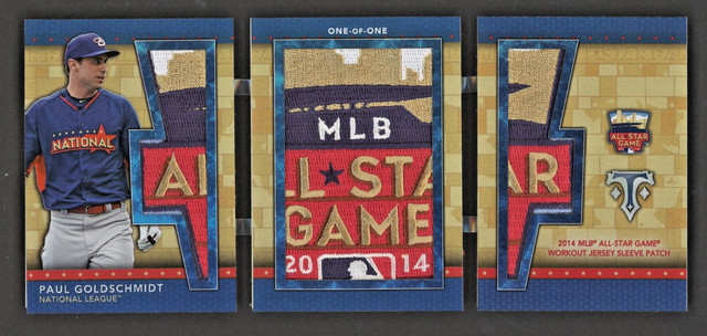 2015 Triple Threads PAUL GOLDSCHMIDT MLB All-Star Jumbo Sleeve Patch Book #1/1