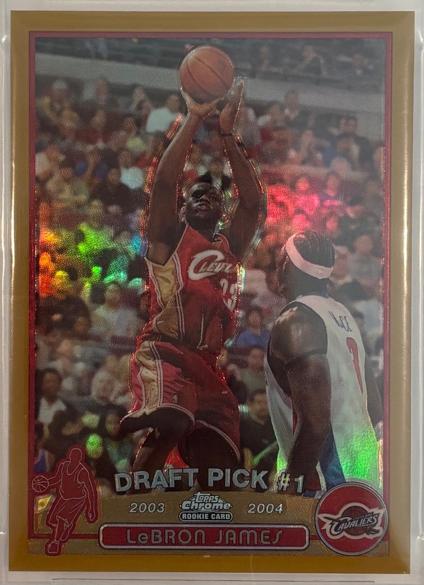 2003-04 Topps Chrome - LeBron James #111 Gold Refractor /50 (RC