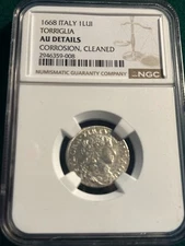Italian States Torriglia Luigino 1668 NGC AU Details