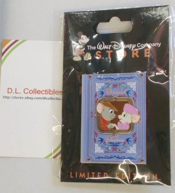 Disney The Rescruers TWDC Store Romantic Novel Series LE Bernard Bianca PIN