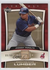 2005 Upper Deck Trilogy Generations Future Gold Lumber 9/60 Jhonny Peralta i6j