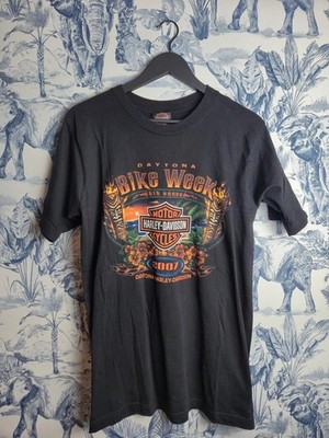 Harley-Davidson Daytona Bike Week 2007 Vintage T-Shirt schwarz Größe M