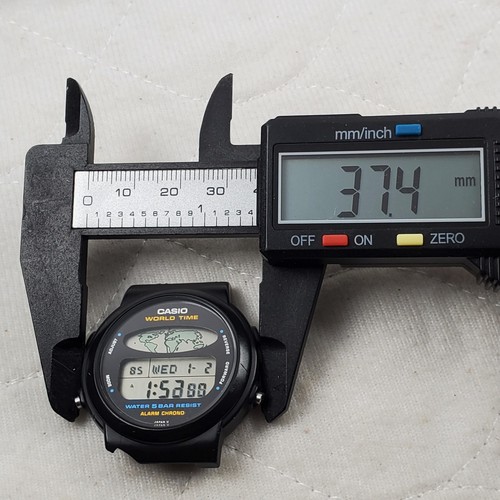 RARO RELOJ PARA HOMBRES CASIO WORLD TIME ALARM CRONÓGRAFO JAPÓN VINTAGE AÑOS 80 COMO ESTÁ - Imagen 8 de 10