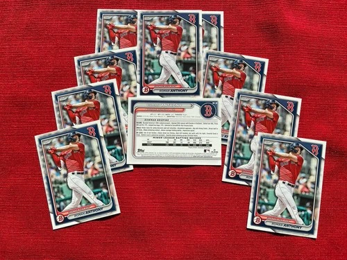 Roman Anthony 2024 Bowman Draft Baseball Rookie Card #BD-19 (lot of 10)