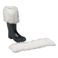 Luxurious Long-Hair Santa Boot Cuffs - Halco