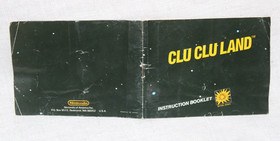 Clu Clu Land - Nintendo NES - MANUAL ONLY - NO GAME