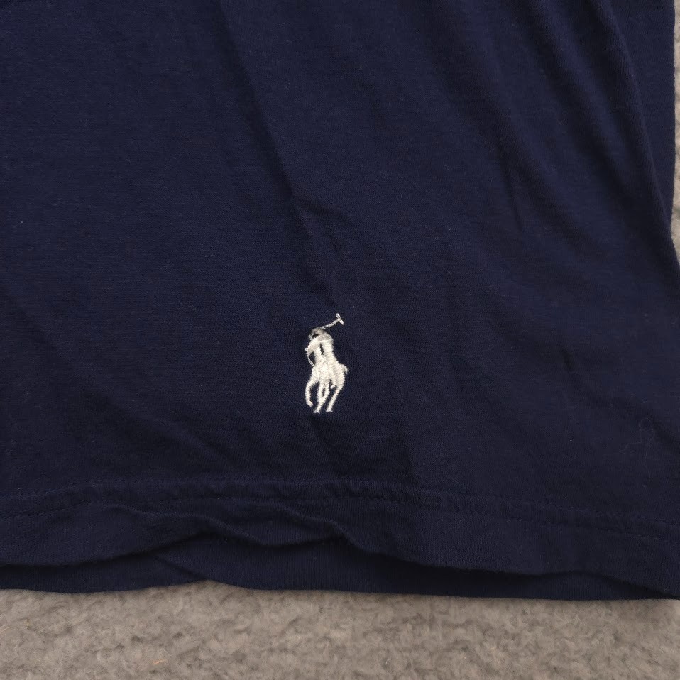 Polo Ralph Lauren T Shirt Mens 2XL Navy Cotton Crewneck Short Sleeve Classic Fit thumbnail 4