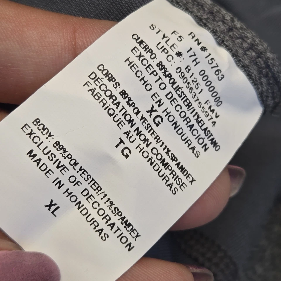 Champion Women Sports Bra XL Medium Grey Performance Wireless Racerback NWT - Image 4 of 4