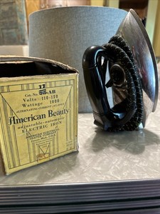 American Beauty Vintage Iron In Original Box And Manual