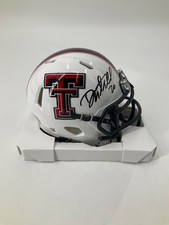 DANNY AMENDOLA TEXAS TECH UNIVERSITY SIGNED MINI HELMET JSA WITNESS COA