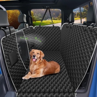 Floor Dog Hammock for Truck with Flip Up Rear Seats, Waterproof Truck Dog Sea...