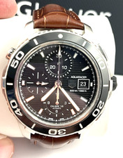 TAG Heuer Calibre 16 Chronograph Aquaracer Men's Watch Model CAK2110 Exc. Cond. 7