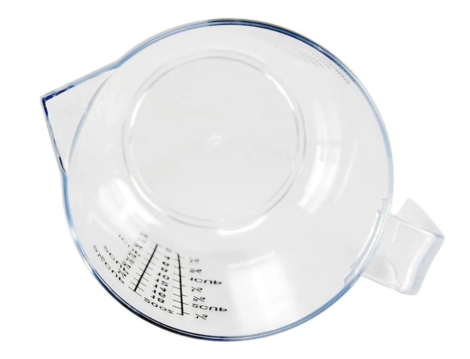 MAINSTAYS 2 1/2 CLEAR MEASURING CUP BLACK MARKINGS KITCHEN TOOL GIFT DORM BRIDAL - Image 3 of 4