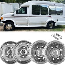 16 Dually 8 Lug 8 Hand Hole Bolt On Wheel Simulators Hub Caps For Ford F350