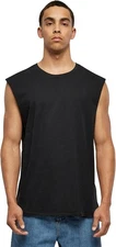 Urban Classics Men's Sleeveless Round Neck Workout Vest, Black Size S