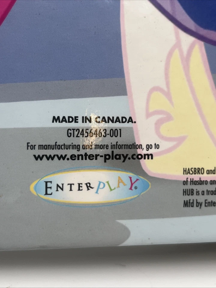 Carpeta de 2 tarjetas Enterplay Hasbro My Little Pony Series 2013 usada rara con pegatinas Foto 4 de 4