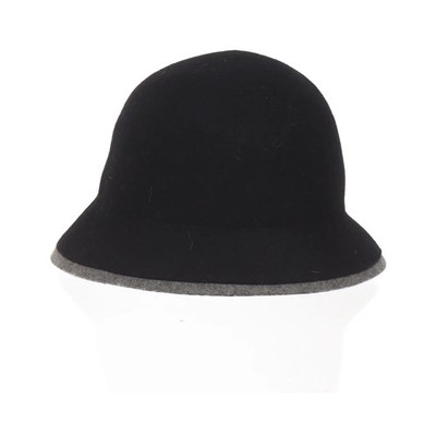 Indiska, Glockenhut, Größe: ONE SIZE, Wolle, Schwarz/Grau, Damen #9sp