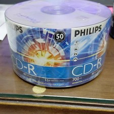 Philips CD-R 50 Pack 700MB 52x Recordable Multi Speed Spindle/Cake Box