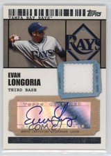 2009 Topps Ticket To Stardom Relics 217/489 Evan Longoria #TSAR-EL Auto 06bg