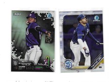 Fernando Tatis Jr. - 2019 Bowman Chrome  (1) & 2020 Bowman Top 100(1) -   Padres