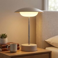 Tischlampe Nachttischlampe Tischleuchte Touchdimmer HöHenverstellbar Led Braun