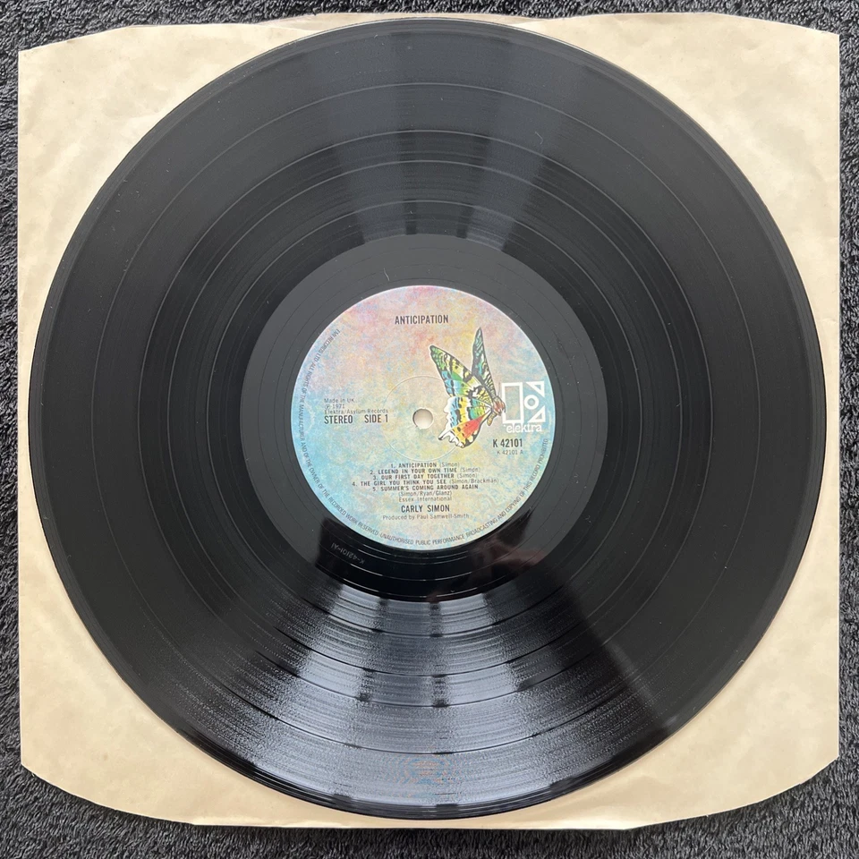 Carly Simon – Anticipation Vinyl LP 1st PRESS 1971 CLEANED/TESTED VG/VG+ VIDEO - image 3 of 4