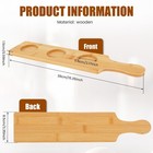 Flight Board Tasting Board Easy to Clean Wood Wine Glass Tray Holder for DemMp
