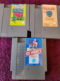 Nintendo NES - 3 Game bundle - inc Totally Rad / Faxanadu / Ice Hockey