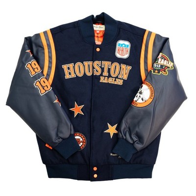 XL HOUSTON BLACK EAGLES VARSITY JACKET