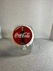 New Vintage Coca Cola Glass Canister Cookie Candy Jar Ceramic Lid Anchor Hocking