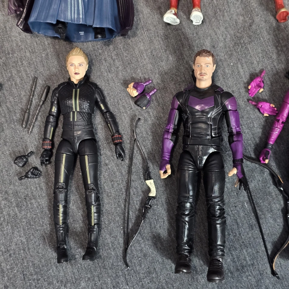Marvel Legends Lot Of 9 Mcu Yelena Hawkeye Kate Kingpin Captain Marvel & More - Image 2 of 4