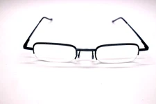 EYEGLASSES BLUE HALF RIMLESS METAL(+2.25) RECTANGULAR N-201 22PL2013A