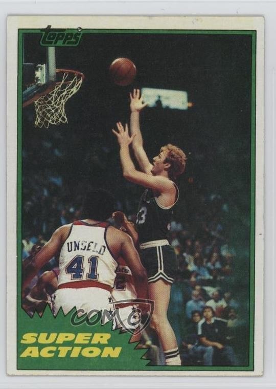 1981-82 Topps Larry Bird #101 HOF oh8