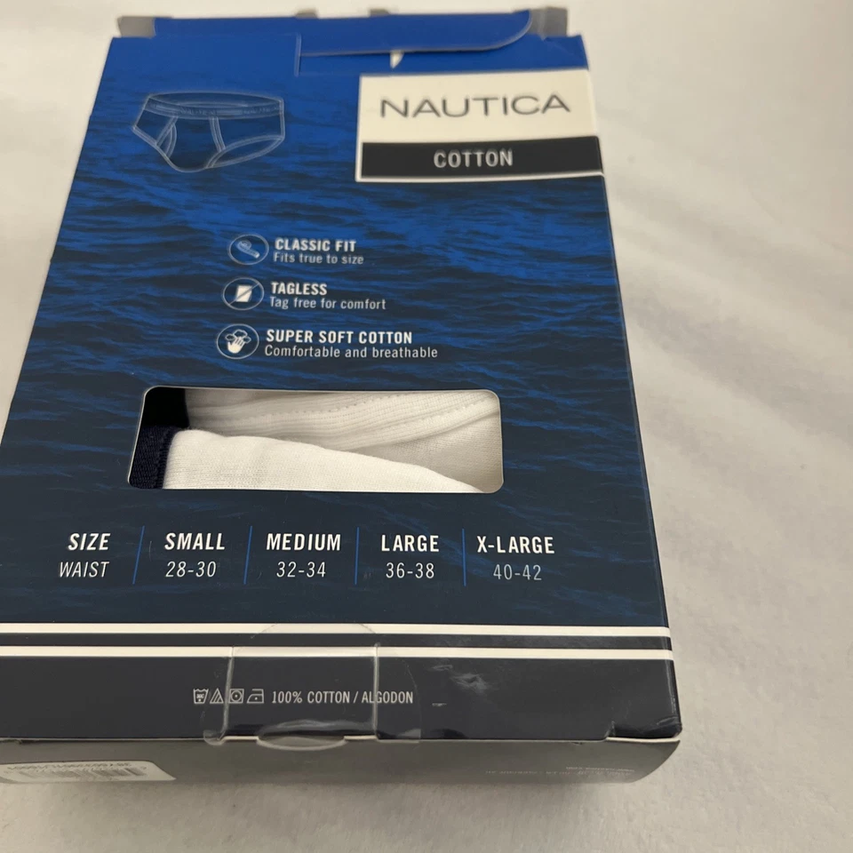 Cuecas Nautica 2 algodão frente mosca tamanho LG 36-38 - Imagem 3 de 3