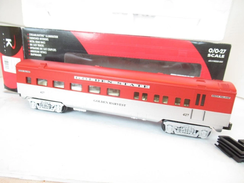 ВИНТАЖНЫЙ K-LINE ПОЕЗДА - K4532-04271C KCC ЗОЛОТОЙ ГОСУДАРСТВО ОБТЕКАЕМЫЙ ВАГОН-РЕСТОРАН H1W - Изображение 2 из 4