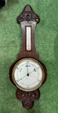 Large Antique English Weather Station/Barometer By Wilkinson & Sons