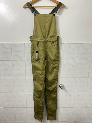 G-Star Raw Worker Dungaree Stretch Skinny Overalls 26 Green Streetwear Gorpcore