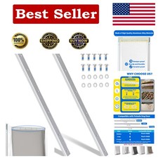 2 Pack Large Dog Door Replacement Flaps with Screws Washers, Compatible with P