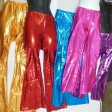  FOIL BOOTCUT PANTS JAZZ DANCE $36 RETAIL Shiny Metallic Many COLORS over 300 