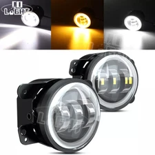 For 2007-2013 Toyota Tundra 4" Inch LED Fog Lights Front Bumper Driving Lamps