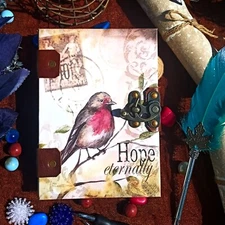 Handmade Paper Diary - Journal & Deckle Edged Handmade Cotton Paper Card Stock